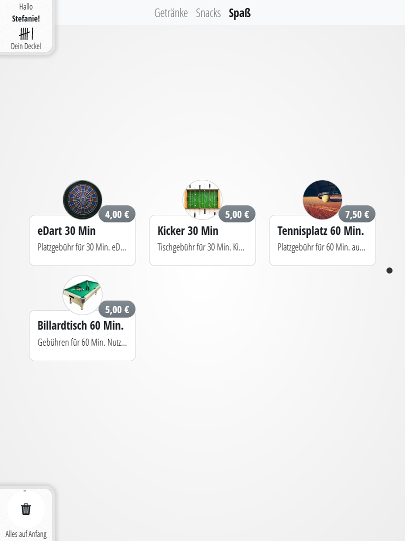 Digitale Strichlisten / Kassenwart Digitale Strichlisten / Kassenwart